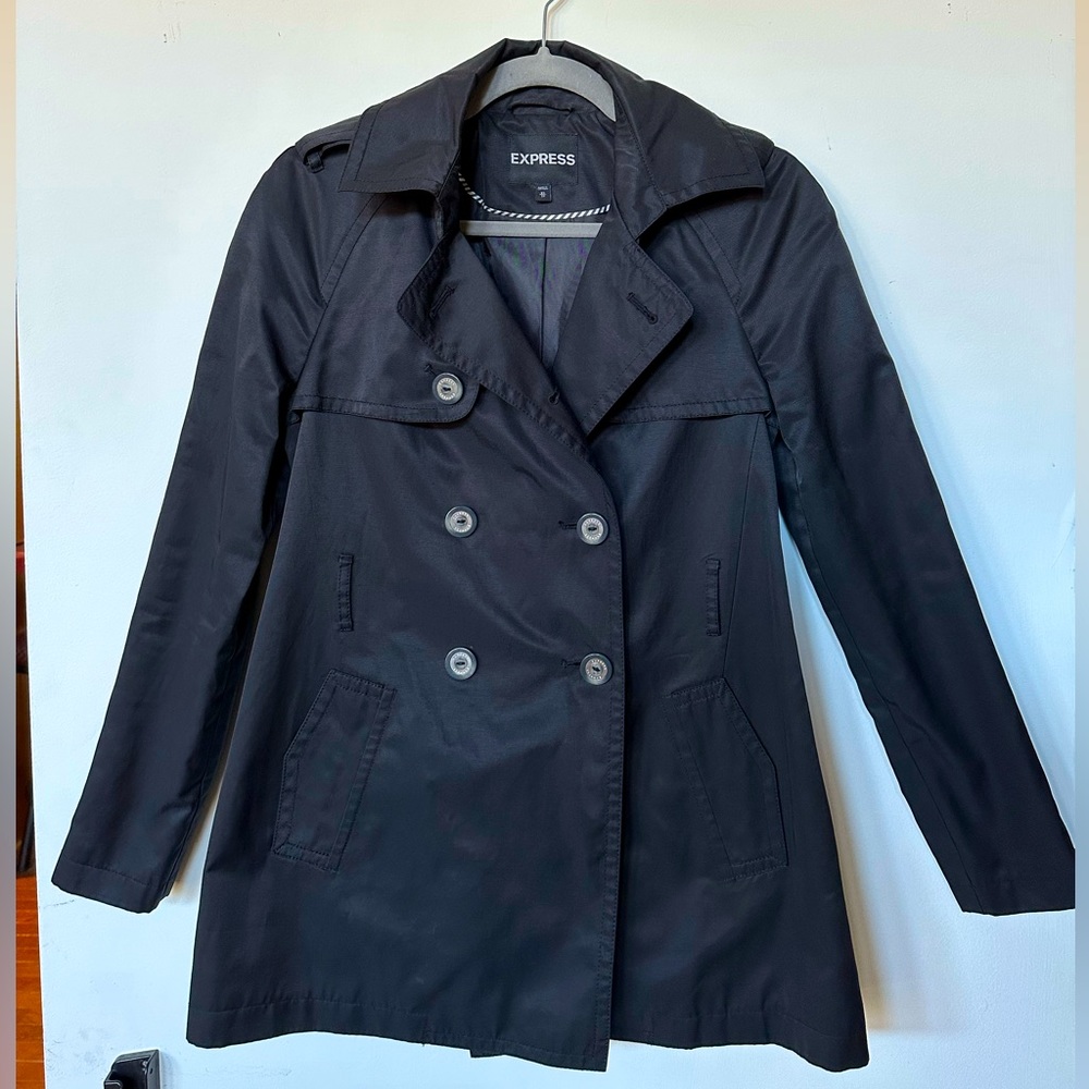 Women’s Express Black Pea Coat Size XS